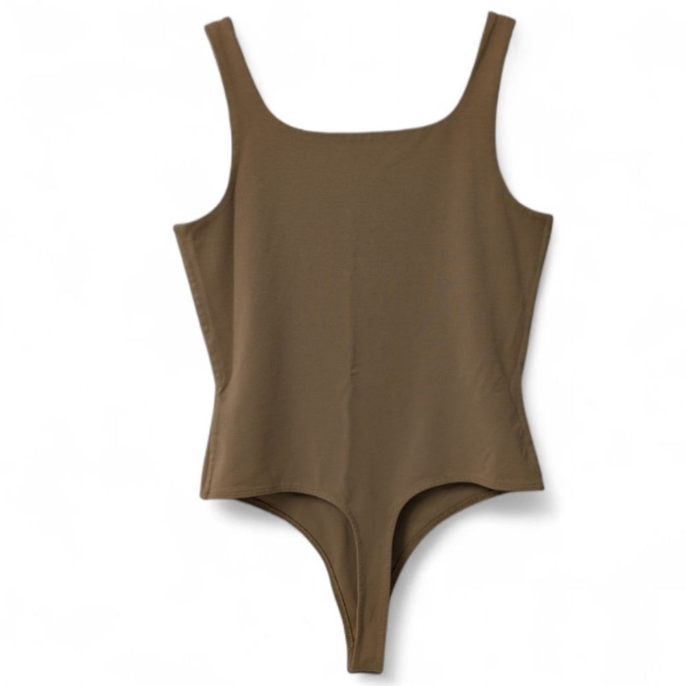 Banana Republic Soft Stretch Square-Neck Bodysuit - Picture 2 of 4